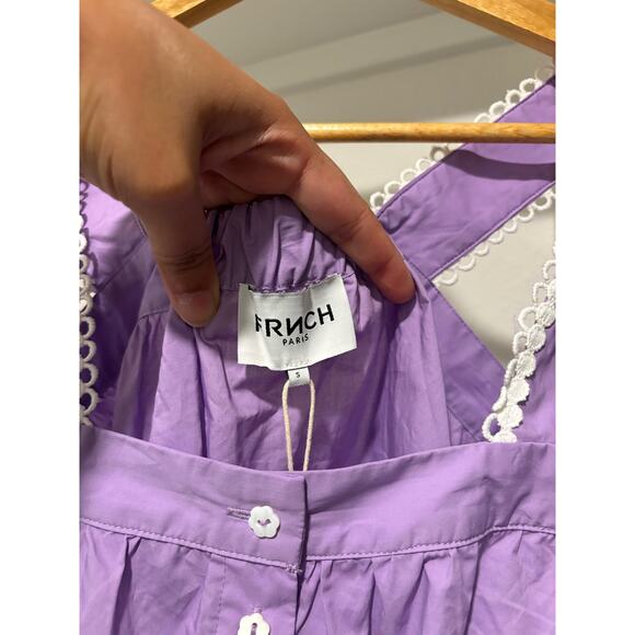 NWT FRNCH PARIS Lilac Blouse in Sz S - Picture 2 of 6